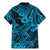 Hawaii Shark Family Matching Mermaid Dress and Hawaiian Shirt Polynesian Pattern Sky Blue Version LT01 - Polynesian Pride