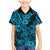 Hawaii Shark Family Matching Mermaid Dress and Hawaiian Shirt Polynesian Pattern Sky Blue Version LT01 Son's Shirt Blue - Polynesian Pride