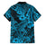 Hawaii Shark Family Matching Puletasi Dress and Hawaiian Shirt Polynesian Pattern Sky Blue Version LT01 - Polynesian Pride