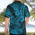 Hawaii Shark Hawaiian Shirt Polynesian Pattern Sky Blue Version LT01 - Polynesian Pride