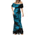 Hawaii Shark Mermaid Dress Polynesian Pattern Sky Blue Version LT01 - Polynesian Pride