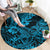 Hawaii Shark Round Carpet Polynesian Pattern Sky Blue Version LT01 - Polynesian Pride