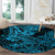 Hawaii Shark Round Carpet Polynesian Pattern Sky Blue Version LT01 - Polynesian Pride