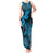 Hawaii Shark Tank Maxi Dress Polynesian Pattern Sky Blue Version LT01 Women Blue - Polynesian Pride