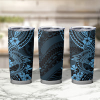 Hawaii Shark Tumbler Cup Polynesian Pattern Sky Blue Version LT01 - Polynesian Pride
