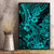 Hawaii Shark Canvas Wall Art Polynesian Pattern Turquoise Version LT01 - Polynesian Pride