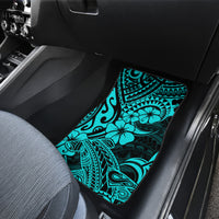 Hawaii Shark Car Mats Polynesian Pattern Turquoise Version LT01 - Polynesian Pride