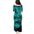 Hawaii Shark Family Matching Puletasi Dress and Hawaiian Shirt Polynesian Pattern Turquoise Version LT01 - Polynesian Pride