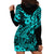 Hawaii Shark Hoodie Dress Polynesian Pattern Turquoise Version LT01 - Polynesian Pride