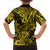 Hawaii Shark Family Matching Off Shoulder Long Sleeve Dress and Hawaiian Shirt Polynesian Pattern Yellow Version LT01 - Polynesian Pride