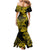 Hawaii Shark Mermaid Dress Polynesian Pattern Yellow Version LT01 - Polynesian Pride