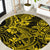 Hawaii Shark Round Carpet Polynesian Pattern Yellow Version LT01 Yellow - Polynesian Pride