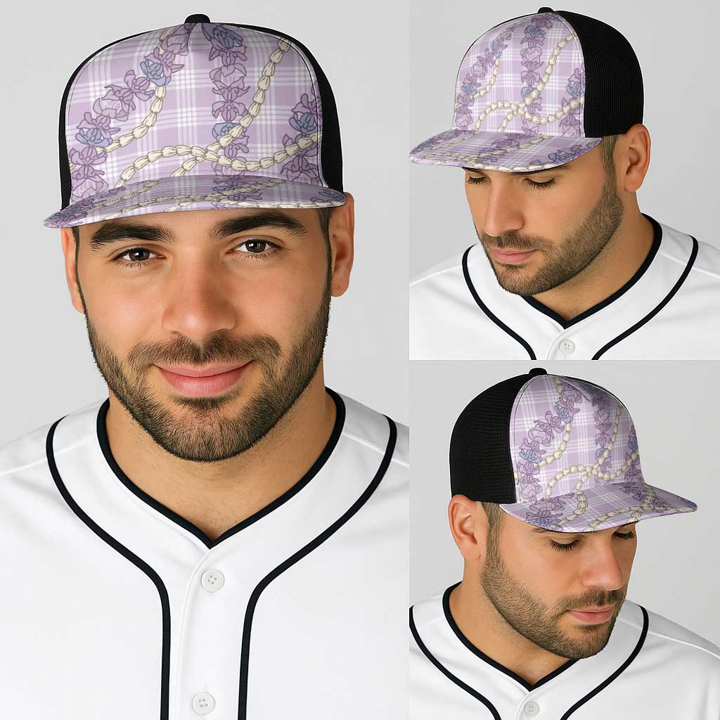 Pua Kalaunu Lei Baseball Net Cap Palaka Pattern LT01 - Polynesian Pride