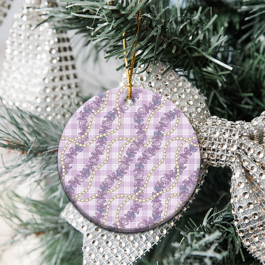 Pua Kalaunu Lei Ceramic Ornament Palaka Pattern LT01 - Polynesian Pride