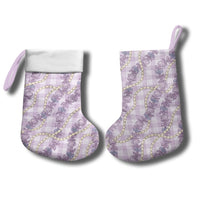 Pua Kalaunu Lei Christmas Stocking Palaka Pattern LT01 - Polynesian Pride
