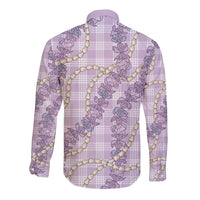 Pua Kalaunu Lei Long Sleeve Button Shirt Palaka Pattern LT01 - Polynesian Pride