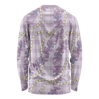 Pua Kalaunu Lei Long Sleeve Shirt Palaka Pattern LT01 - Polynesian Pride