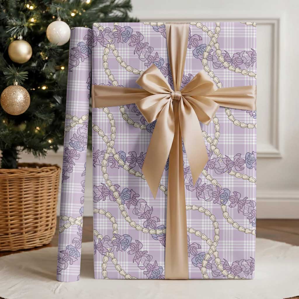 Pua Kalaunu Lei Wrapping Paper Palaka Pattern LT01 - Polynesian Pride