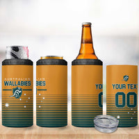 Custom Rugby Australia 4 in 1 Can Cooler Tumbler Junior Wallabies Go Champions LT01 - Polynesian Pride