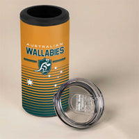 Custom Rugby Australia 4 in 1 Can Cooler Tumbler Junior Wallabies Go Champions LT01 - Polynesian Pride