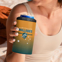 Custom Rugby Australia 4 in 1 Can Cooler Tumbler Junior Wallabies Go Champions LT01 - Polynesian Pride