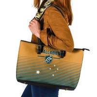Rugby Australia Leather Tote Bag Junior Wallabies Go Champions LT01 Yellow - Polynesian Pride