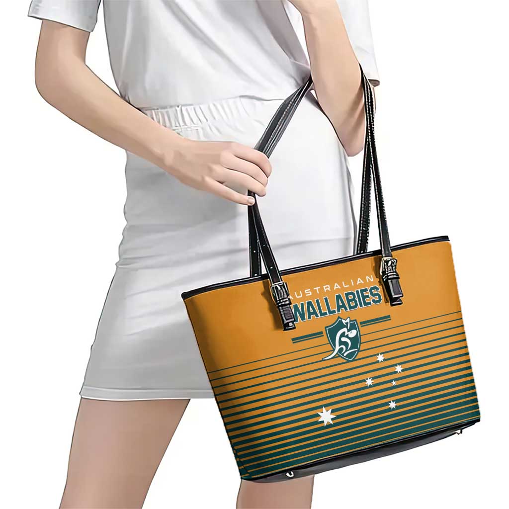 Rugby Australia Leather Tote Bag Junior Wallabies Go Champions LT01 - Polynesian Pride