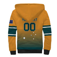 Custom Rugby Australia Sherpa Hoodie Junior Wallabies Go Champions LT01 - Polynesian Pride