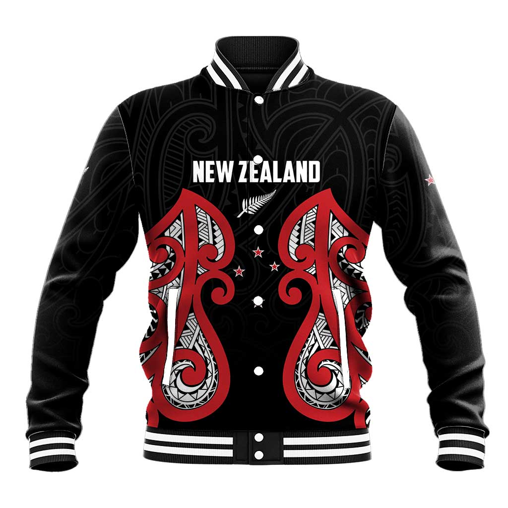 Custom Rugby New Zealand Baseball Jacket Baby Black Go Champions LT01 Unisex Black - Polynesian Pride