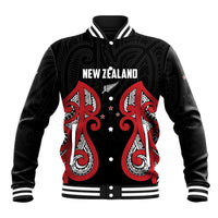 Custom Rugby New Zealand Baseball Jacket Baby Black Go Champions LT01 Unisex Black - Polynesian Pride