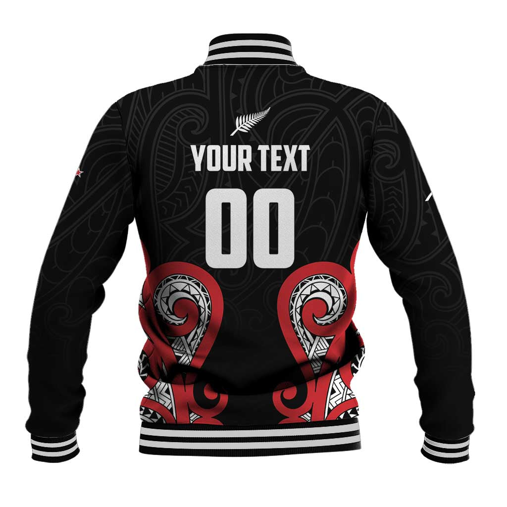 Custom Rugby New Zealand Baseball Jacket Baby Black Go Champions LT01 - Polynesian Pride