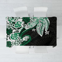 Monstera Plumeria Flowers Green Tablecloth Polynesian Pattern LT01 Green - Polynesian Pride