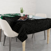 Monstera Plumeria Flowers Green Tablecloth Polynesian Pattern LT01 - Polynesian Pride