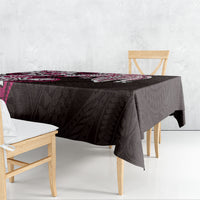 Monstera Plumeria Flowers Pink Tablecloth Polynesian Pattern LT01 - Polynesian Pride