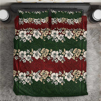 Hawaiian Hibiscus Christmas Color Bedding Set Unique LT01 Red - Polynesian Pride
