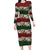 Hawaiian Hibiscus Christmas Color Family Matching Long Sleeve Bodycon Dress and Hawaiian Shirt Unique