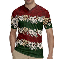 Hawaiian Hibiscus Christmas Color Rugby Jersey Unique LT01 - Polynesian Pride