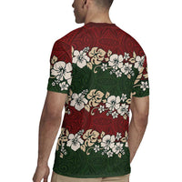 Hawaiian Hibiscus Christmas Color Rugby Jersey Unique LT01 - Polynesian Pride