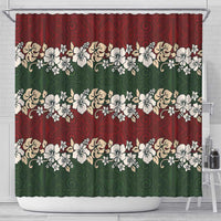 Hawaiian Hibiscus Christmas Color Shower Curtain Unique LT01 - Polynesian Pride