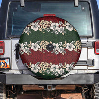 Hawaiian Hibiscus Christmas Color Spare Tire Cover Unique LT01 Red - Polynesian Pride