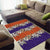 Hawaiian Hibiscus Area Rug Orange and Purple Unique