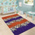 Hawaiian Hibiscus Area Rug Orange and Purple Unique