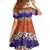 Hawaiian Hibiscus Family Matching Off Shoulder Short Dress and Hawaiian Shirt Orange and Purple Unique