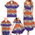 Hawaiian Hibiscus Family Matching Summer Maxi Dress and Hawaiian Shirt Orange and Purple Unique