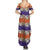 Hawaiian Hibiscus Family Matching Summer Maxi Dress and Hawaiian Shirt Orange and Purple Unique