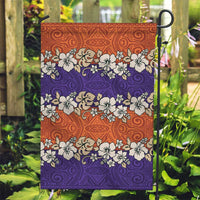 Hawaiian Hibiscus Garden Flag Orange and Purple Unique LT01 Garden Flag Orange - Polynesian Pride