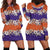 Hawaiian Hibiscus Hoodie Dress Orange and Purple Unique