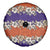 Hawaiian Hibiscus Spare Tire Cover Orange and Purple Unique