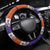 Hawaiian Hibiscus Steering Wheel Cover Orange and Purple Unique