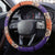 Hawaiian Hibiscus Steering Wheel Cover Orange and Purple Unique